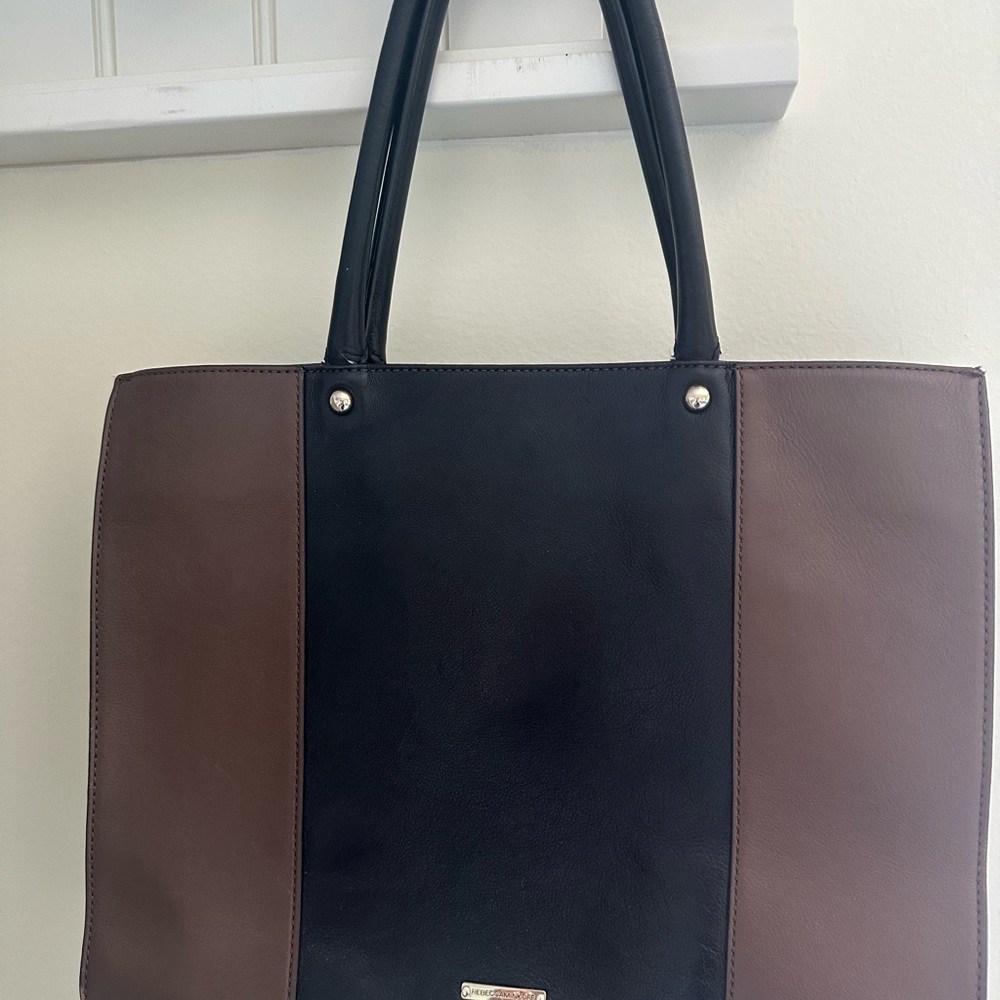 Men's Black and Brown Leather Bag - Picture 8 of 8